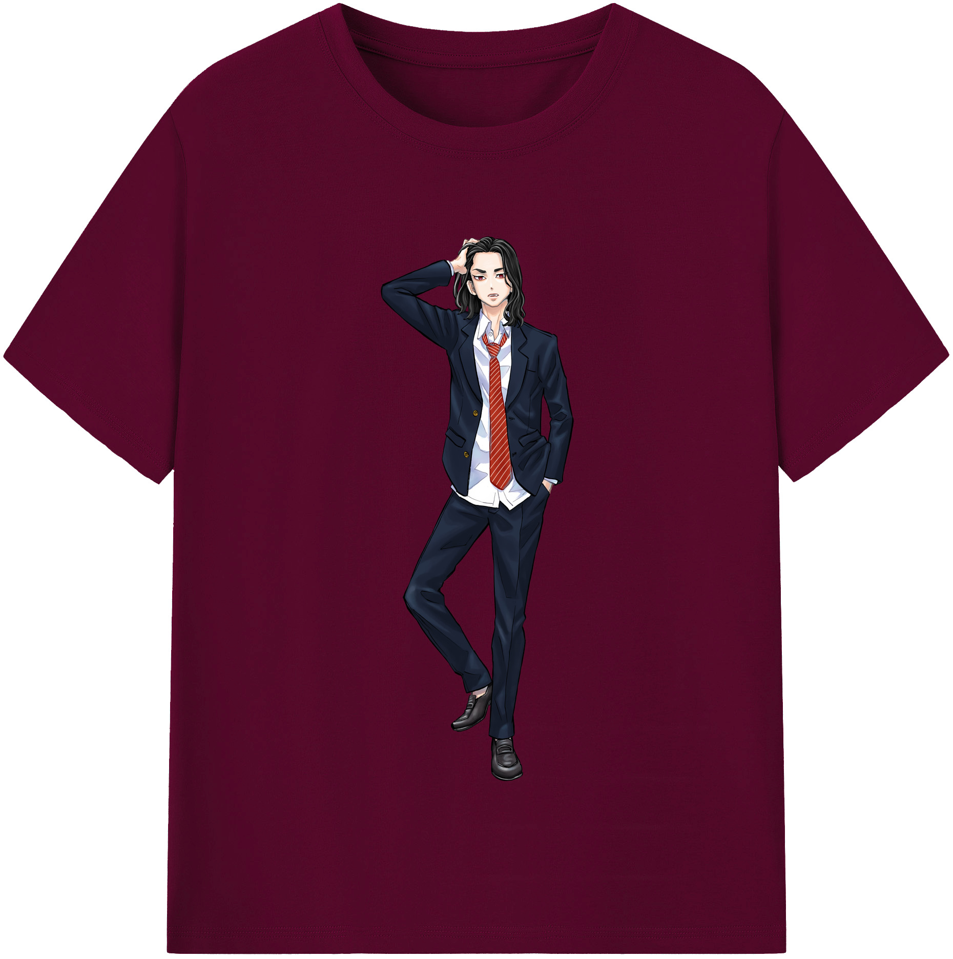 （画像用） 東京リベンジャーズ Tokyo Revengers レディースカジュアルプリントTシャツ（綿100％）